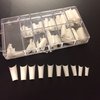 100er  Tunneltips Tupe Tips weiss Smile-Line Frenchtip Tipbox